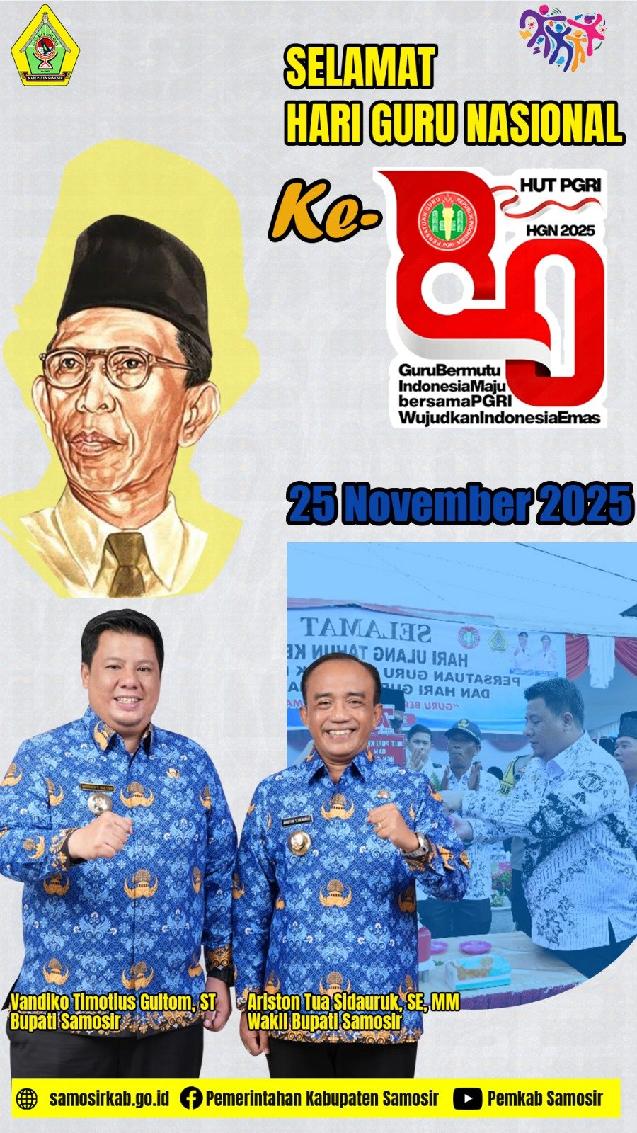 Hari Guru, Pemkab Samosir