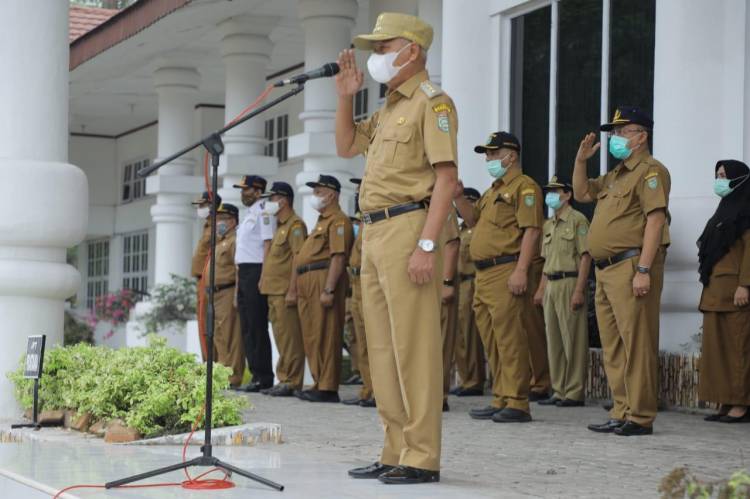 Pasca Libur Tahun Baru, Bupati Asahan Pimpin Apel Gabungan Perdana Tahun 2021