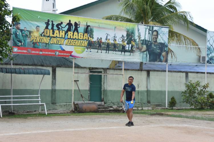 Korem 023/KS Gelar Pertandingan Tenis