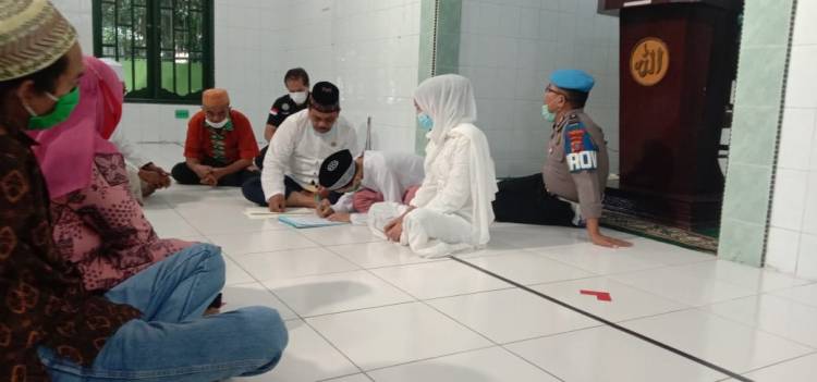 Tahanan Narkoba Nikah di Masjid Al Falah Polrestabes Medan