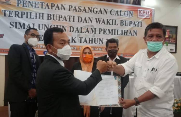 Radiapoh Sinaga-Zonny Waldi Ditetapkan Sebagai Paslon Terpilih Bupati dan Wakil Bupati Simalungun