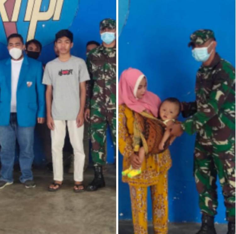 Dankipan C dan Ketua KNPI Labuhanbatu Berangkatkan Budi dan Rehan Berobat ke RS Adam Malik