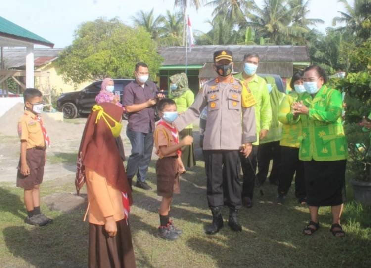 Kapolres Sergai Tinjau Pelaksanaan PTM di Seirampah