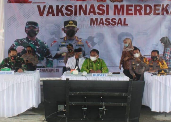 Kapolres Ajak Bersama-sama Sukseskan Vaksinasi Massal di Sergai