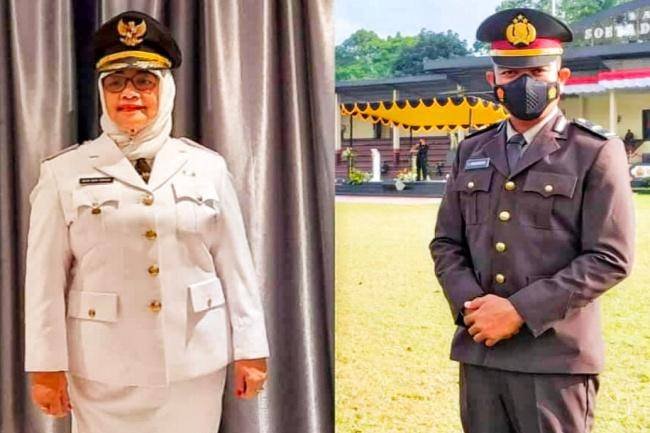 Emak Dilantik Menjadi Wakil Bupati, Anak Jadi Perwira Polisi