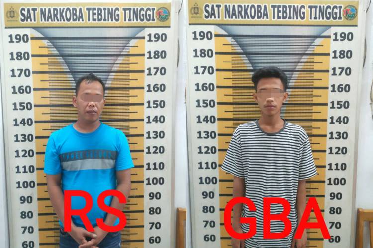 Dua Terduga Pengedar Sabu  Diamankan Sat Narkoba Polres Tebingtinggi
