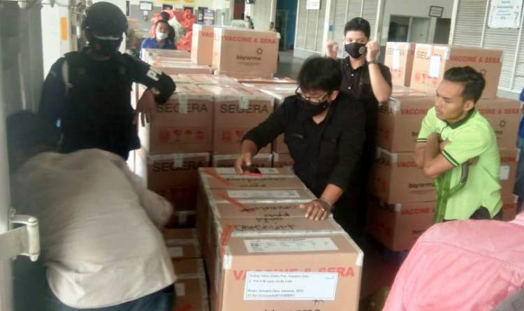 Sumut Terima 606.240 Dosis Vaksin Covid-19