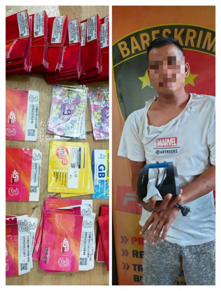 Bongkar Kios Ponsel, Putra Diringkus Polsek Tanjung Balai Utara