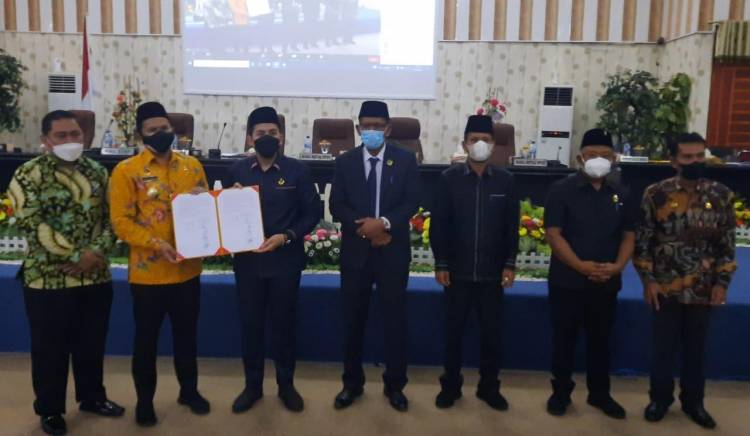 Paripurna DPRD Sahkan Perda P-APBD Sergai TA 2021 Pendapatan Rp 1,5 Triliun Lebih