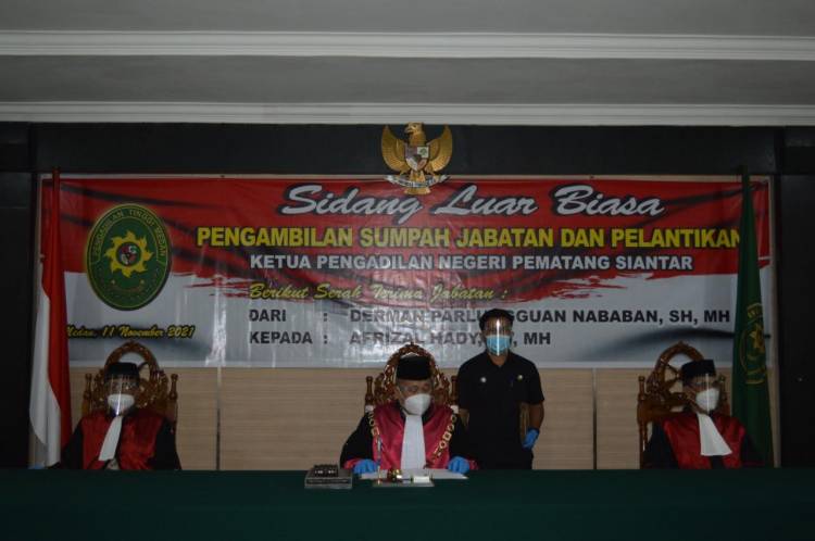 Afrizal Hady Jabat Ketua PN Pematangsiantar, Derman Nababan Promosi Sebagai Wakil Ketua PN Kupang