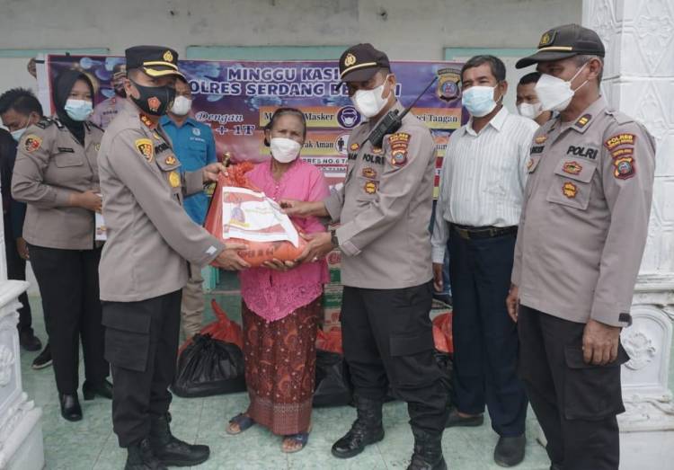 Jemaat GBI Seibamban Apresiasi Kinerja Kapolres Sergai