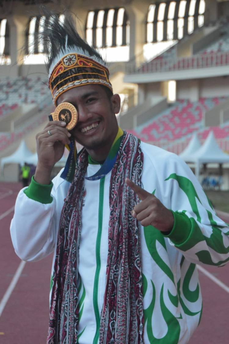 Peparnas Papua, Sprinter Sumut Eko Saputra Pecahkan Rekor 