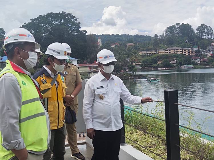 Wabup Simalungun Tinjau Pembangunan Pantai Bebas Parapat