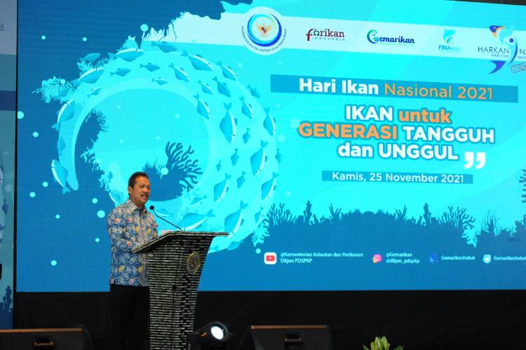 Menteri KKP Makan Ikan Serentak di 34 Provinsi dan 13 Negara