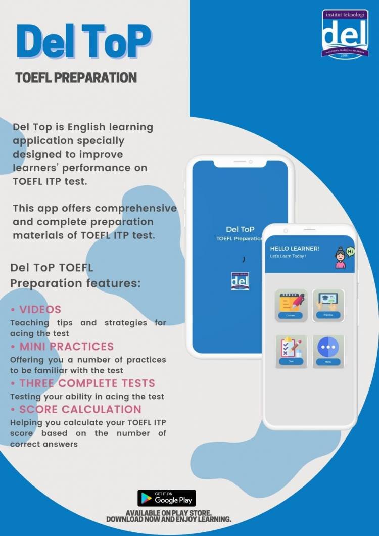 LPPM IT Del Laguboti Rilis Aplikasi TOEFL
