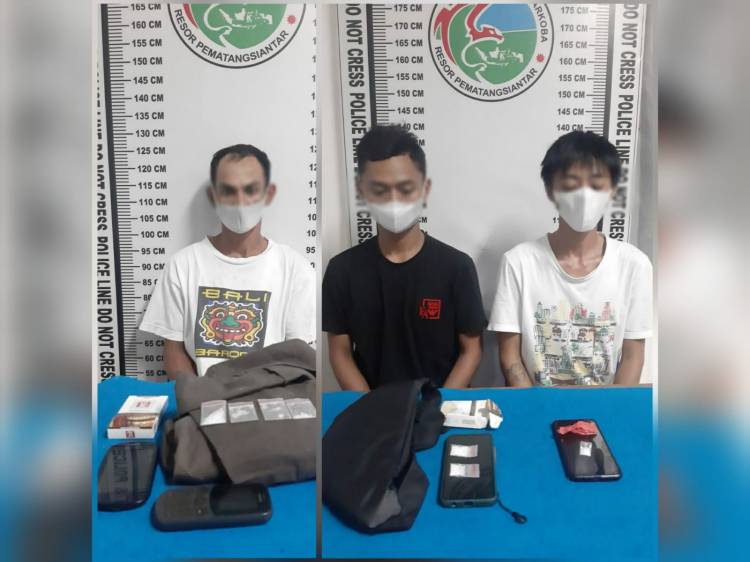 Edarkan Sabu, Ketiga Pria Ini Dibekuk Polisi dari Lokasi Berbeda di Pematangsiantar