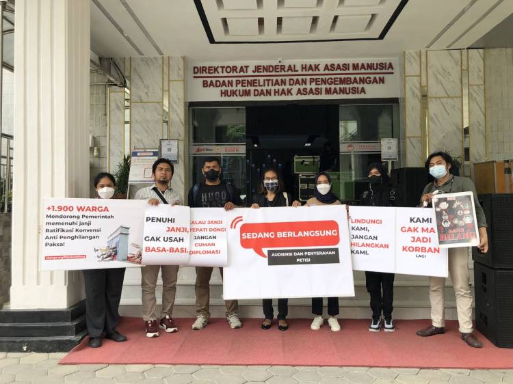 Koalisi Masyarakat Sipil Desak Konvensi Anti Penghilangan Paksa Diratifikasi