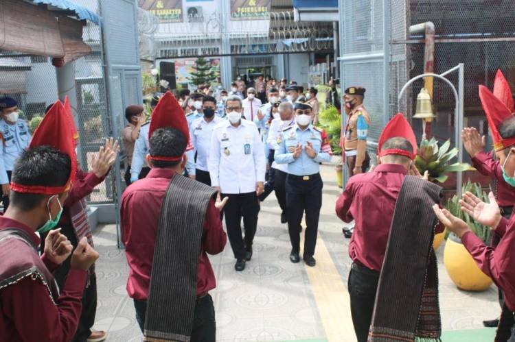 Inspektur Jendral Kemenkumham RI Pantau Kondisi Lapas Kelas I Medan