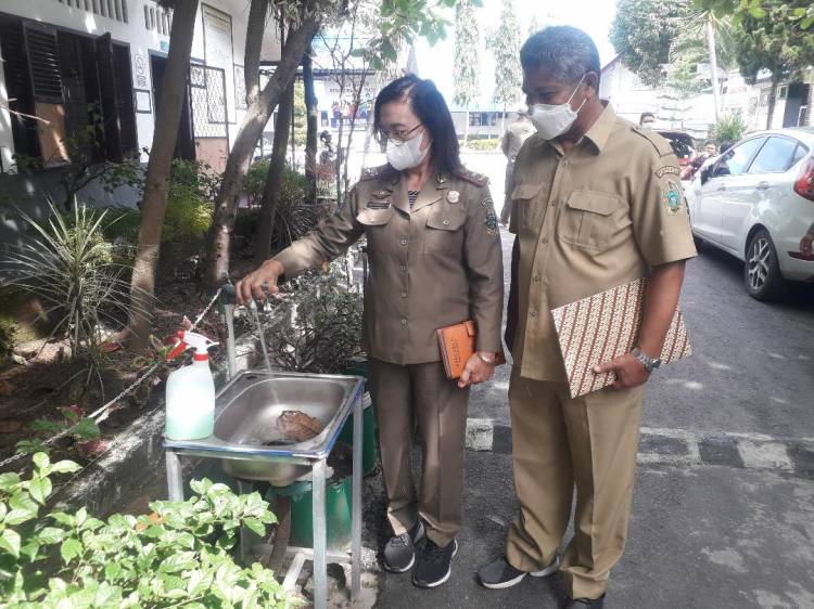 Satpol PP Sumut Monev PTM di SMA Pematangsiantar