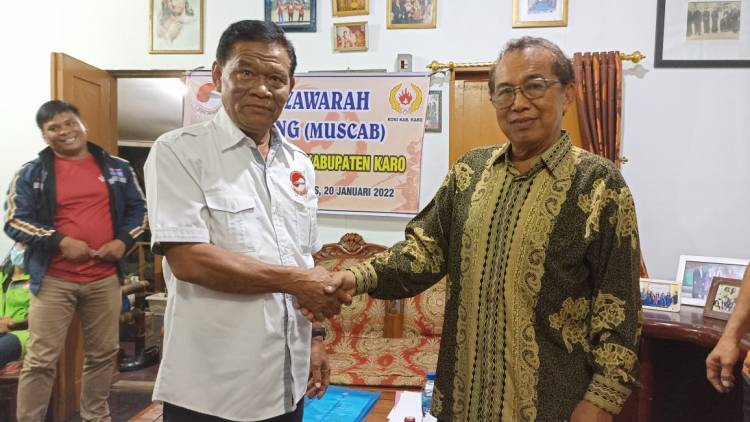 Aceh Silalahi Terpilih Mejadi Ketua Wushu Kabupaten Karo