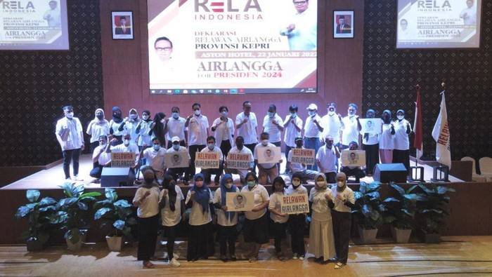 Relawan di Kepri Deklarasi Dukung Airlangga Hartarto Jadi Capres 2024