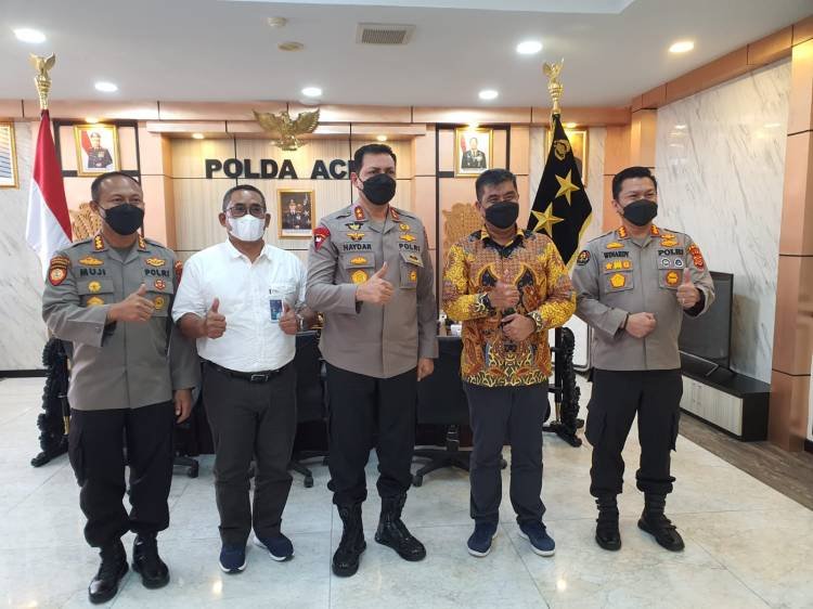 GM PLN UIPSBU Bersilaturahmi ke Kapolda Aceh  