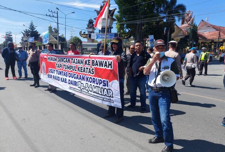 Terkait Penyaluran BOP PAUD, APPAN Unjuk Rasa ke Kantor Kejari Dairi 