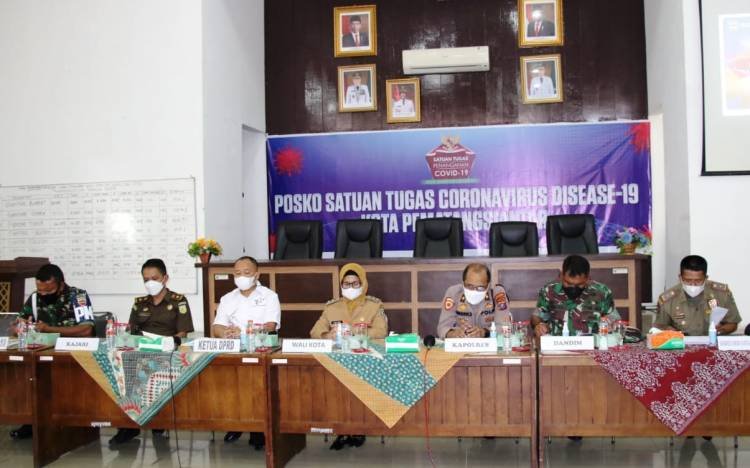 Plt Wali Kota Pematangsiantar Gelar Rapat Koordinasi Tindak Lanjut PPKM Level 3