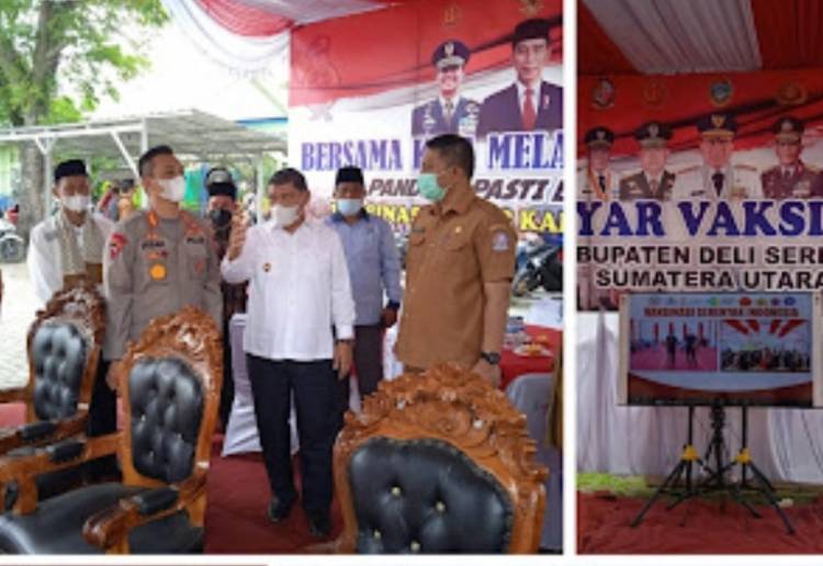 Gebyar Vaksinasi Covid-19 di Deliserdang Disambut Antusias Masyarakat 
