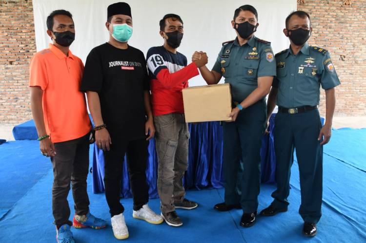 Danlanal TBA Jalin Silaturahmi dengan Insan Pers