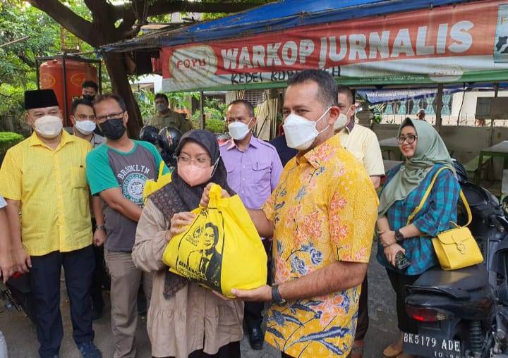 Kunjungi Warkop Jurnalis, Wagub Sumut Imbau Pemudik Tetap Jaga Prokes