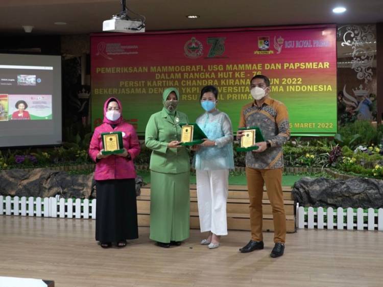 HUT ke-76 Persit KC, RSU Royal Prima Beri Penyuluhan dan Pemeriksaan Dini Kanker