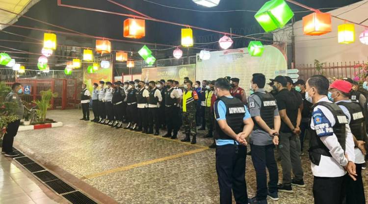 Lapas Lubukpakam Bersama BNN, Polisi dan TNI, Merazia Blok Hunian WBP