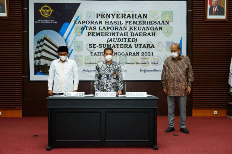 Pemko Tebingtinggi Empat Tahun Berturut-turut Terima WTP dari BPK RI Perwakilan Sumut