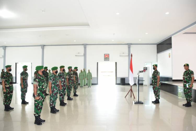 Danrem 023/KS Pimpin Korps Raport Kenaikan Pangkat Perwira, Bintara dan Tamtama