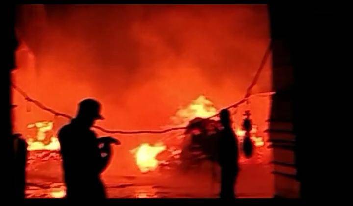 Gudang Material Kayu di Sergai Terbakar