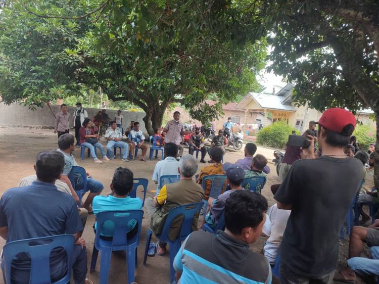 Dimediasi Sekcam, Proyek Tanpa Sosialisasi di Huta VI Sumber Sari Dibatalkan