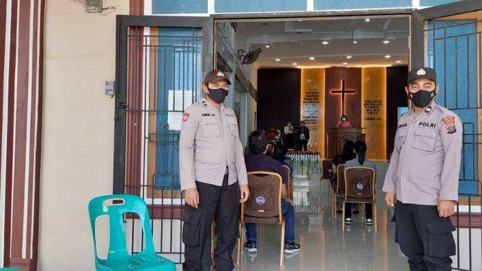 Beri Rasa Aman Beribadah Polsek Batangtoru Patroli ke Gereja Kalam Kudus