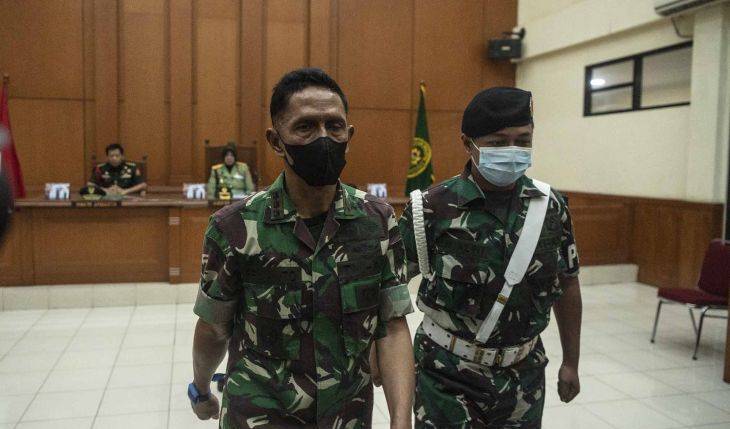 Kolonel Pembunuh Dua Sejoli Divonis Seumur Hidup Penjara