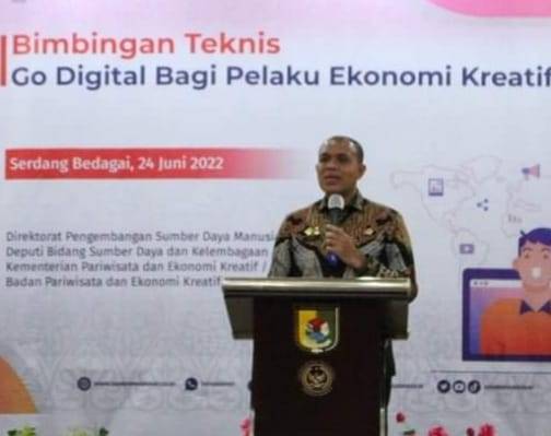 Pemkab Sergai-Kemenparekraf Gelar Bimtek Go Digital bagi Pelaku UMKM