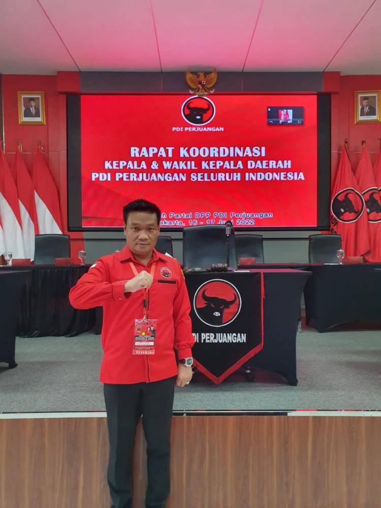Wabup Humbahas Rakor Bersama Kepala dan Wakil Kepala Daerah dari PDIP