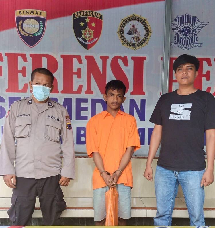Polsek Medan Area Ringkus Pencuri Meteran Air