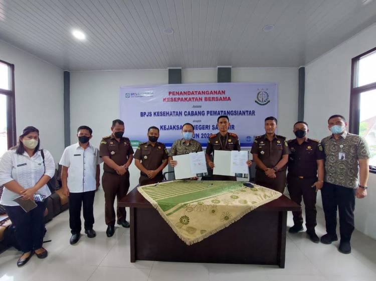 BPJS Kesehatan Cabang Pematangsiantar dan Kejari Samosir MoU Pemenuhan Hak Pekerja