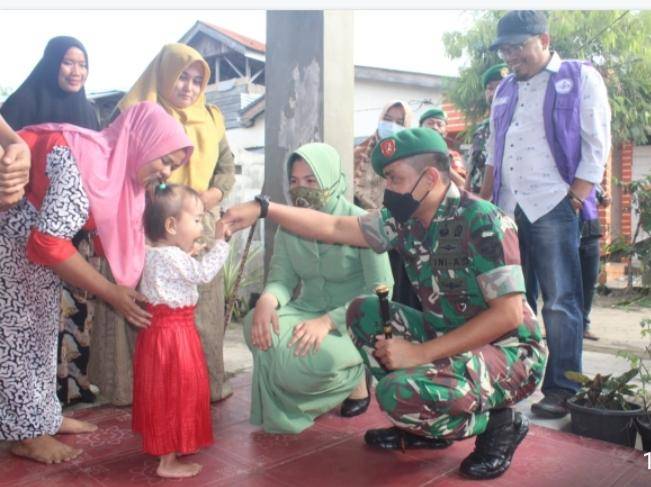 TNI Bantu Penurunan Stunting di Agara