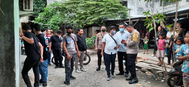 Polsek Medan Barat Gerebek Kampung Narkoba