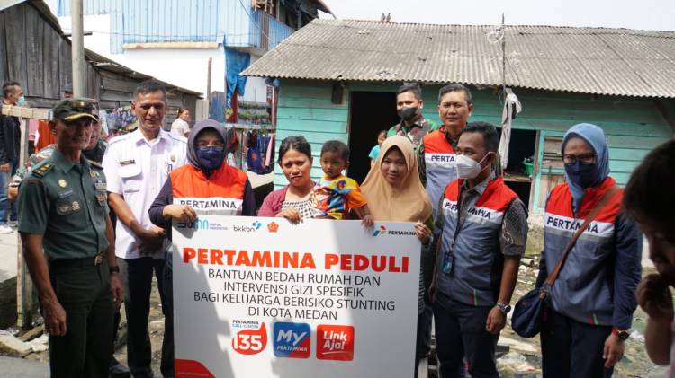 Pertamina Jalankan Program Bapak Asuh Anak Stunting di Medan dan Deliserdang