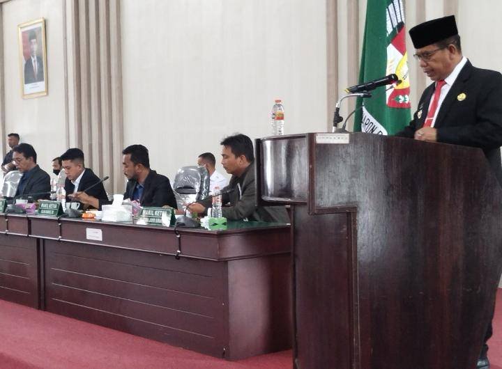 Bupati Simalungun Sampaikan Nota Pengantar Ranperda Pertanggungjawaban Pelaksanaan APBD TA 2021