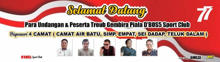Sambut HUT ke-77 Kemerdekaan RI, D'Boss Sport Club Asahan Gelar Turnament Troub Gembira