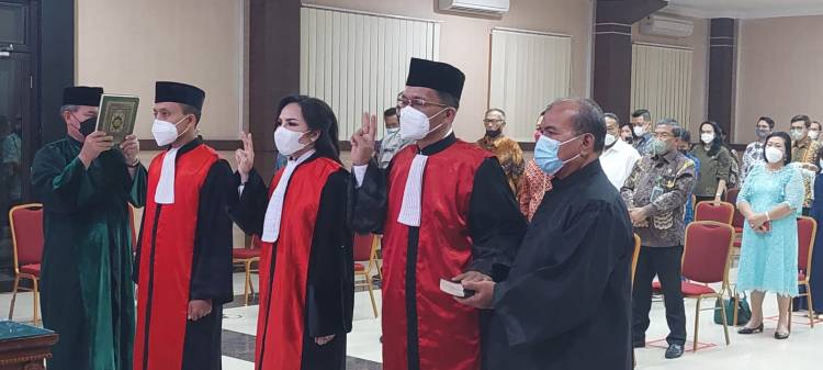 Tiga Ketua Pengadilan Negeri Dilantik Waka PT Medan