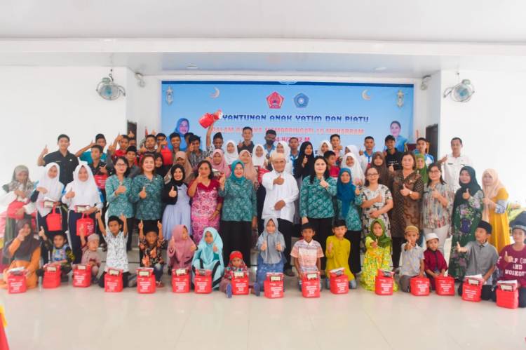 Peringati 10 Muharram 1444 H, TP PKK  Nisbar Santuni Anak Yatim Piatu